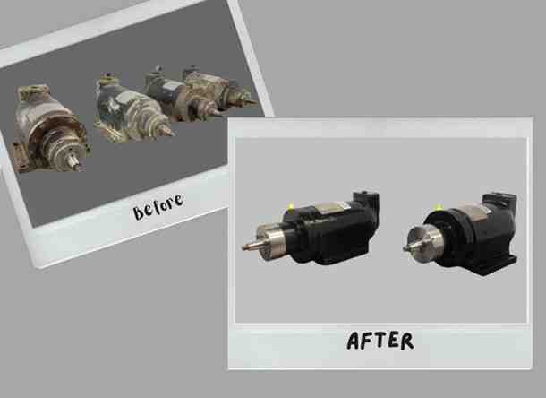 DC motor repair shop